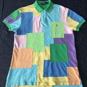 Vintage Polo Ralph Lauren Patchwork Color Block